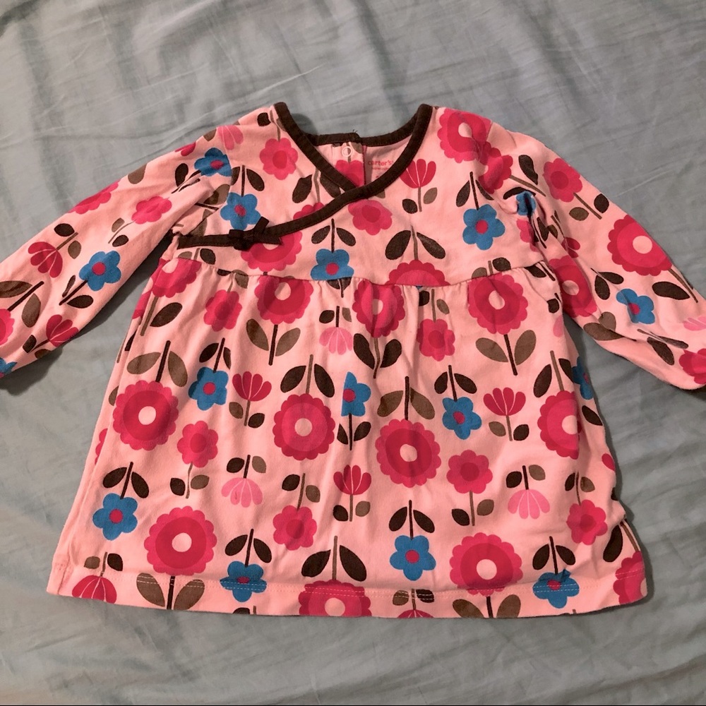 4/$12 Carter’s Baby Girl’s Long Sleeve Top 12M